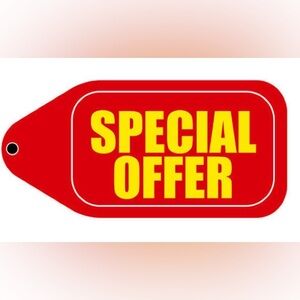 Special Offer Sale Tag - Red and Yellow Promotional Sticker